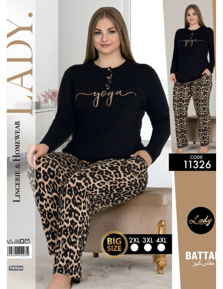 Женский Комплект с Брюками (2XL+3XL+4XL) Lady Lady 11326 Btl Uz — оптовая поставка из Турции