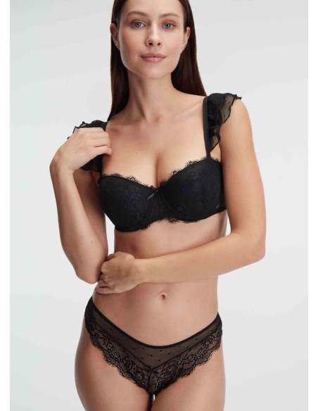 Бюстгальтер с Трусиками Push Up Anil Anil 4829 BLACK — оптом для магазинов и бутиков