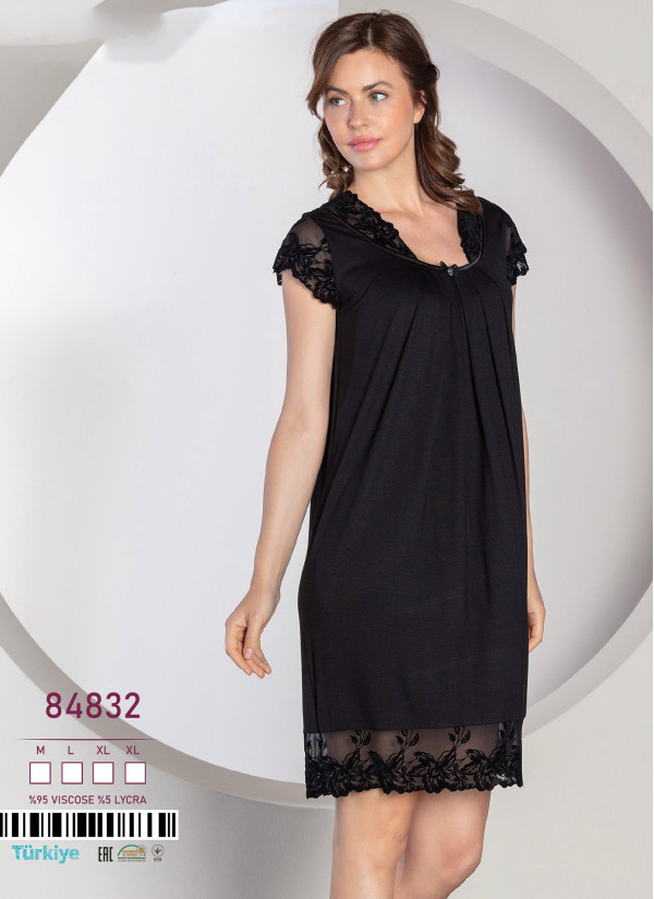 Caroline 84832 Nightdress (M+L+XL+XL) — direct Turkish factory supply