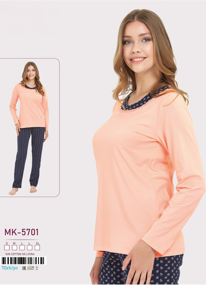Caroline MK-5701 Women's Pajama Set (S+M+L+L+XL) — factory-direct from Turkey