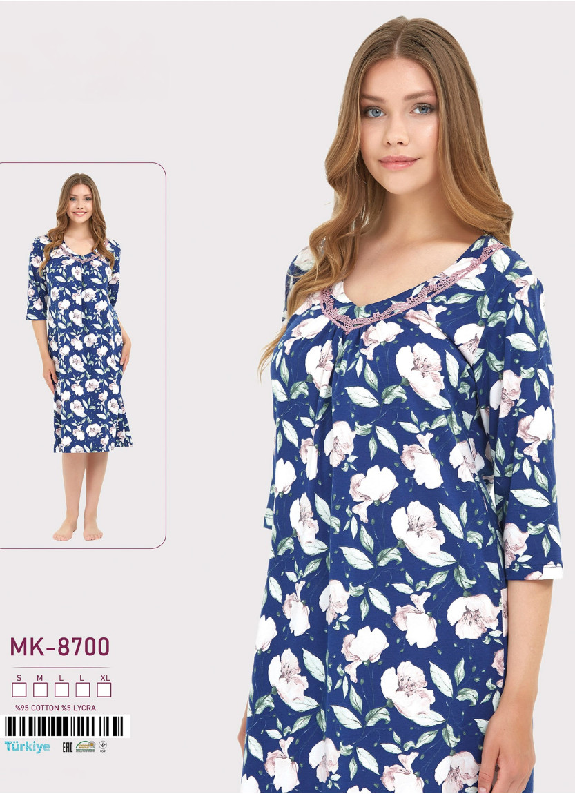 Ночная Сорочка S+M+L+L+XL Caroline Caroline MK-8700 — оптом для магазинов и бутиков