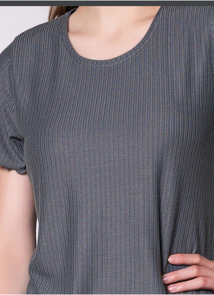 Caroline 52381 Оптом Турция Фабрика Пижама Женская Комплект с Брюками 2-ка (2XL+3XL+4XL+5XL) Caroline Купить Оптом с Турции