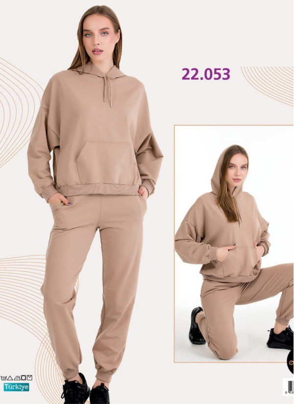 Lady 22053 Tracksuit (M+L+XL+2XL+3XL) — direct Turkish factory supply