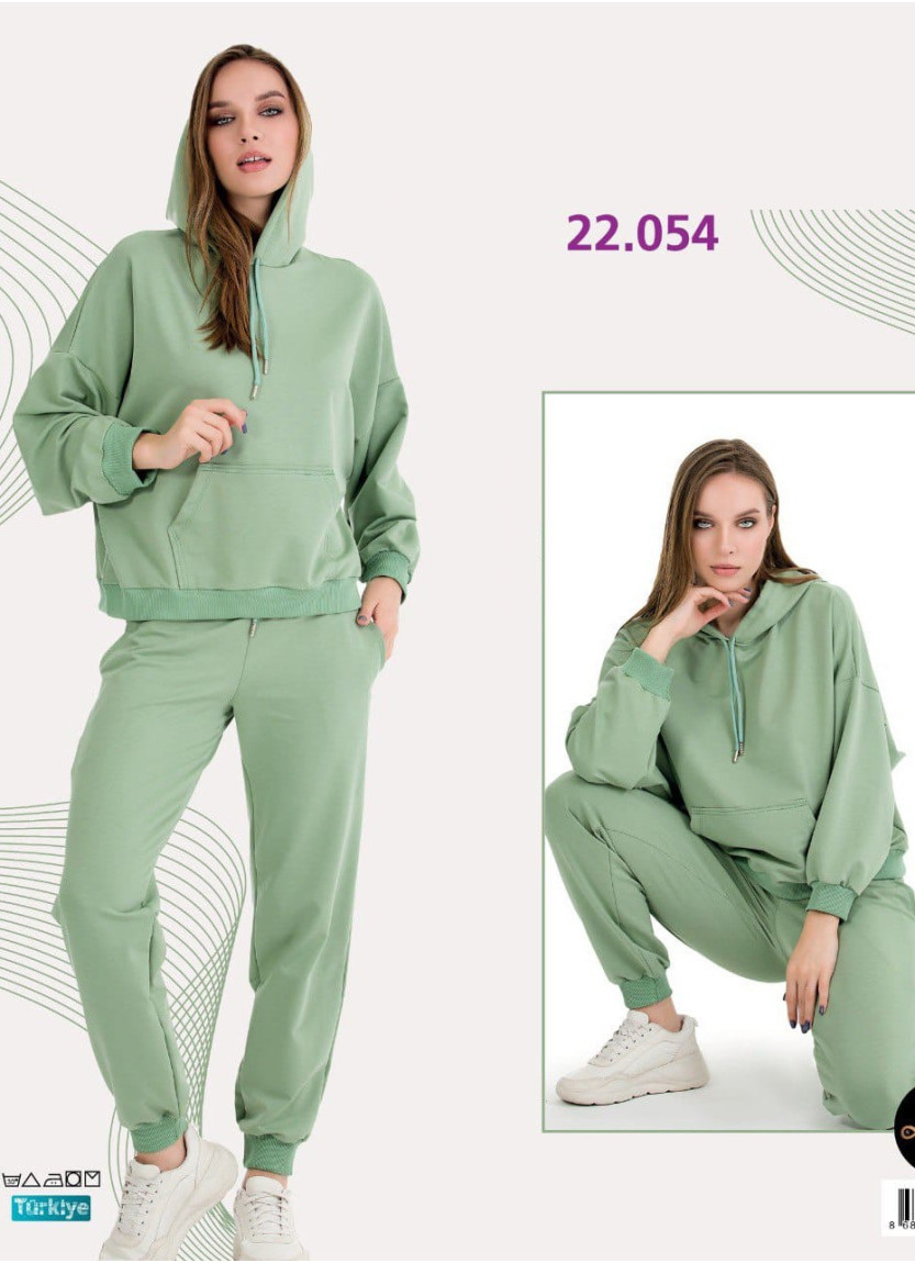 Lady 22054 Tracksuit (M+L+XL+2XL+3XL) — Turkish factory wholesale