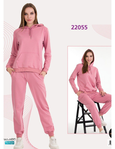 Lady 22055 Tracksuit (M+L+XL+2XL+3XL) — Turkish textile wholesale