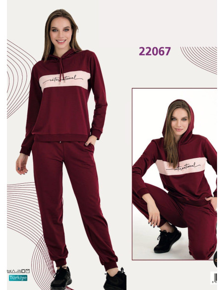 Lady 22067 Tracksuit (M+L+XL+2XL+3XL) — wholesale from Turkey