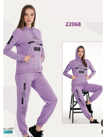 Lady 22068 Tracksuit (M+L+XL+2XL+3XL) — Istanbul wholesale supplier