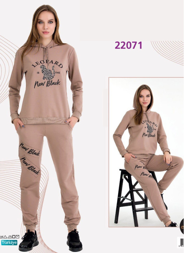 Lady 22071 Tracksuit (M+L+XL+2XL+3XL) — Turkish textile wholesale