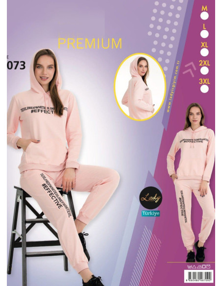 Lady 22073 Tracksuit (M+L+XL+2XL+3XL) — factory-direct from Turkey