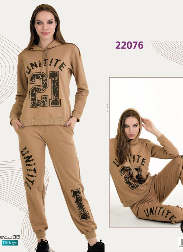 Lady 22076 Tracksuit (M+L+XL+2XL+3XL) — Istanbul wholesale supplier