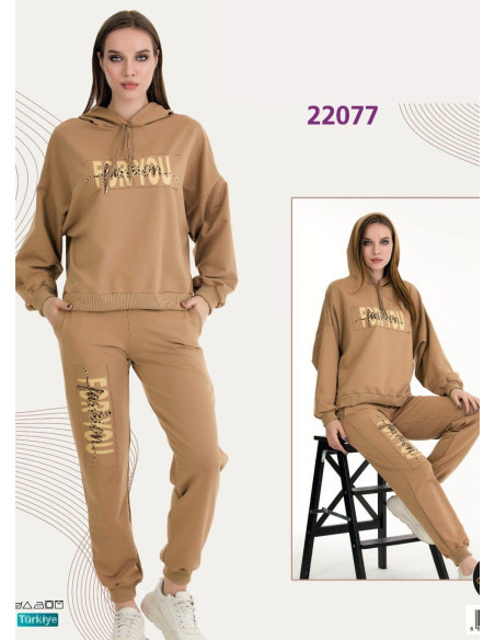 Lady 22077 Tracksuit (M+L+XL+2XL+3XL) — direct Turkish factory supply