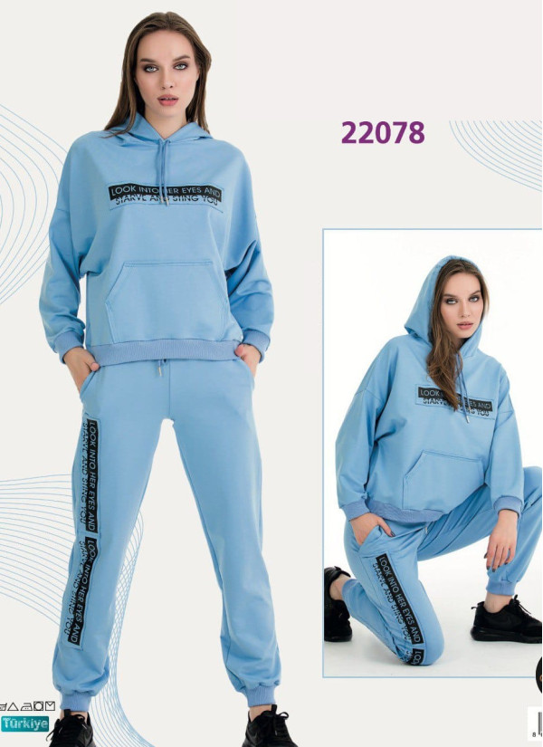 Lady 22078 Tracksuit (M+L+XL+2XL+3XL) — Turkish factory wholesale
