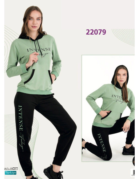 Lady 22079 Tracksuit (M+L+XL+2XL+3XL) — Turkish textile wholesale