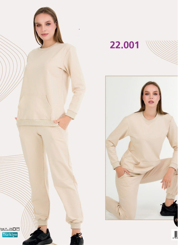 Lady 22001 Tracksuit (M+L+XL+2XL+3XL) — Istanbul wholesale supplier