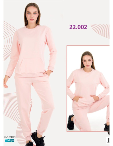 Спортивный Женский Костюм с Брюками (Двунитка) (M+L+XL+2XL+3XL) Lady Lady 22002 — оптом для магазинов и бутиков