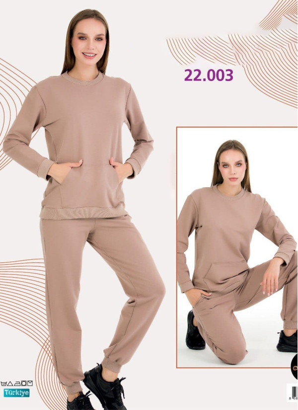 Lady 22003 Tracksuit (M+L+XL+2XL+3XL) — Turkish factory wholesale