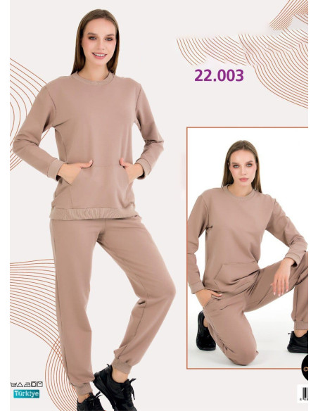 Lady 22003 Tracksuit (M+L+XL+2XL+3XL) — Turkish factory wholesale