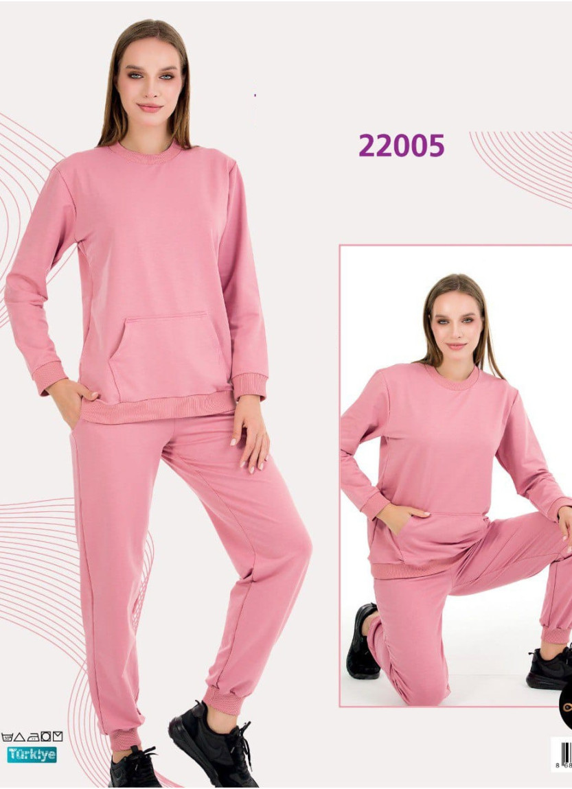 Спортивный Женский Костюм с Брюками (Двунитка) (M+L+XL+2XL+3XL) Lady Lady 22005 — прямые поставки из Турции
