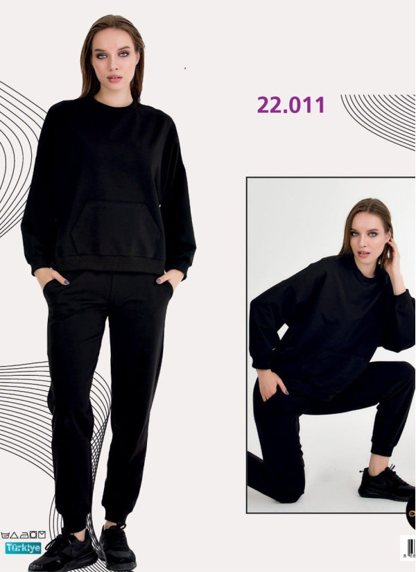 Lady 22011 Tracksuit (M+L+XL+2XL+3XL) — Turkish factory wholesale