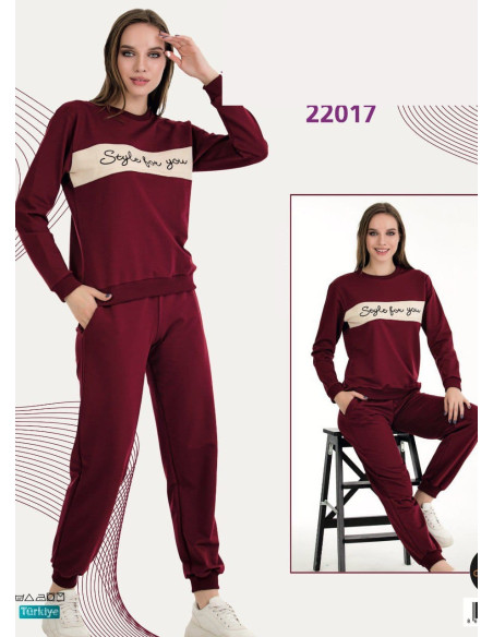 Lady 22017 Tracksuit (M+L+XL+2XL+3XL) — Istanbul wholesale supplier