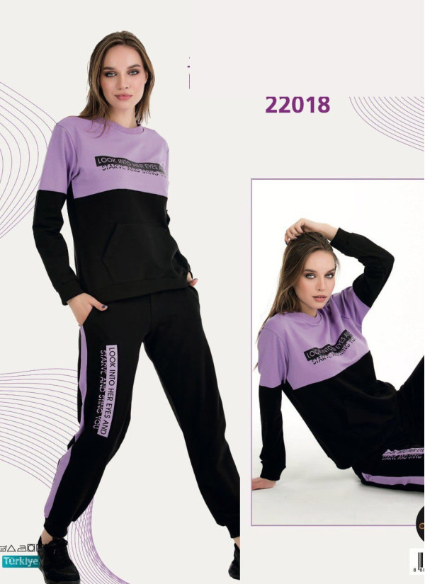 Lady 22018 Tracksuit (M+L+XL+2XL+3XL) — direct Turkish factory supply