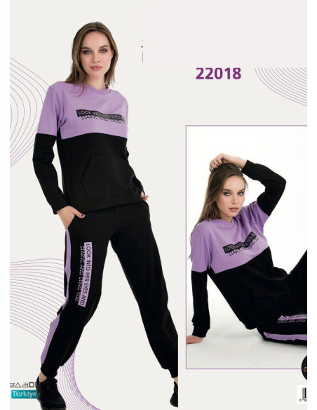 Lady 22018 Tracksuit (M+L+XL+2XL+3XL) — direct Turkish factory supply