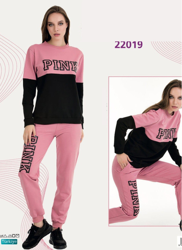 Lady 22019 Tracksuit (M+L+XL+2XL+3XL) — Turkish factory wholesale