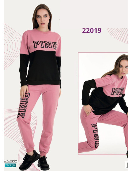 Lady 22019 Tracksuit (M+L+XL+2XL+3XL) — Turkish factory wholesale