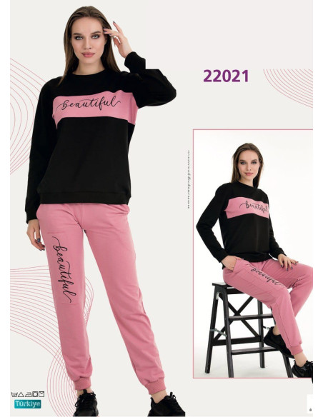Lady 22021 Tracksuit (M+L+XL+2XL+3XL) — Turkey wholesale collection