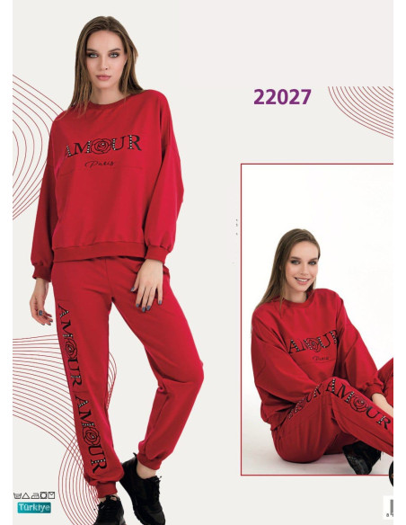 Lady 22027 Tracksuit (M+L+XL+2XL+3XL) — Turkish factory wholesale
