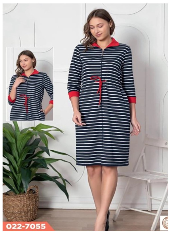 CCNO22-7055_KIR Velour Women's Robe (S+M+L+XL) — Turkey wholesale collection