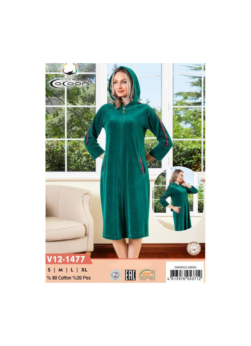 CCNV12-1477_EME Velour Women's Robe (S+M+L+XL) — wholesale for boutiques