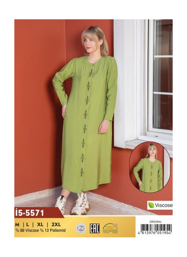 CCNİ5-5571_ORI Viscose Women's Robe (M+L+XL+2XL) — Turkey wholesale collection