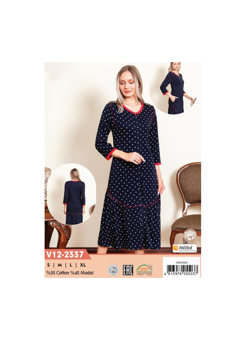 CCNV12-2337_ORI Modal Women's Robe (S+M+L+XL) — Turkish factory wholesale