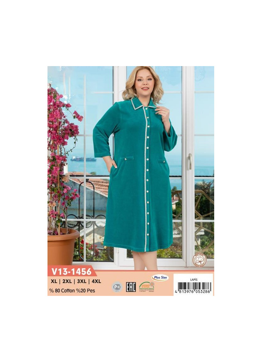 CCNV13-1456_LAP Velour Women's Robe (XL+2XL+3XL+4XL) — wholesale for boutiques