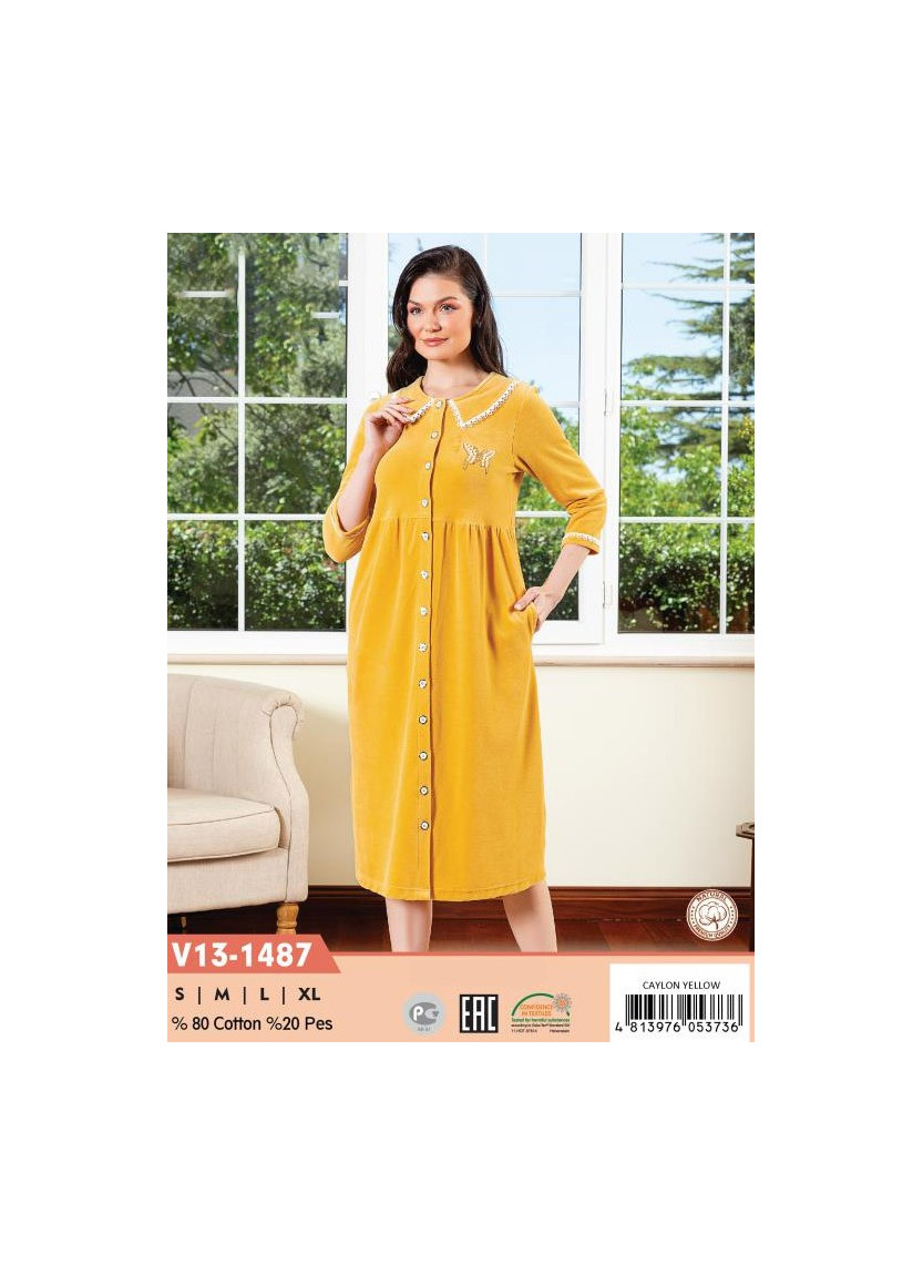 CCNV13-1487_CYL Velour Women's Robe (S+M+L+XL) — wholesale for boutiques
