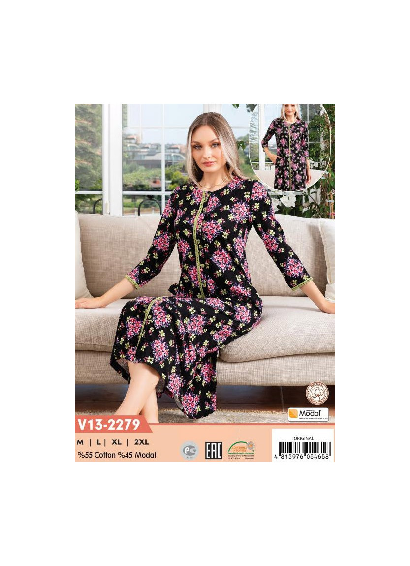 CCNV13-2279_ORI Modal Women's Robe (M+L+XL+2XL) — Istanbul wholesale supplier