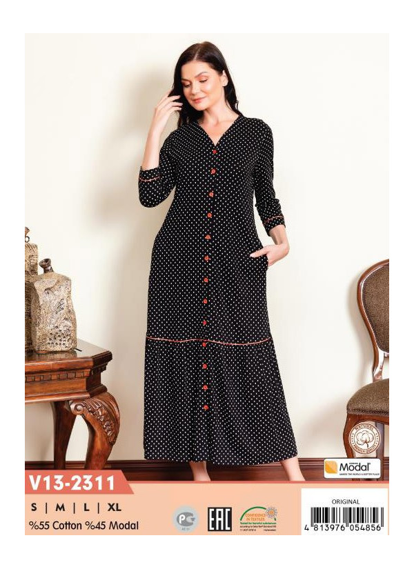 CCNV13-2311_ORI Modal Women's Robe (S+M+L+XL) — wholesale for boutiques