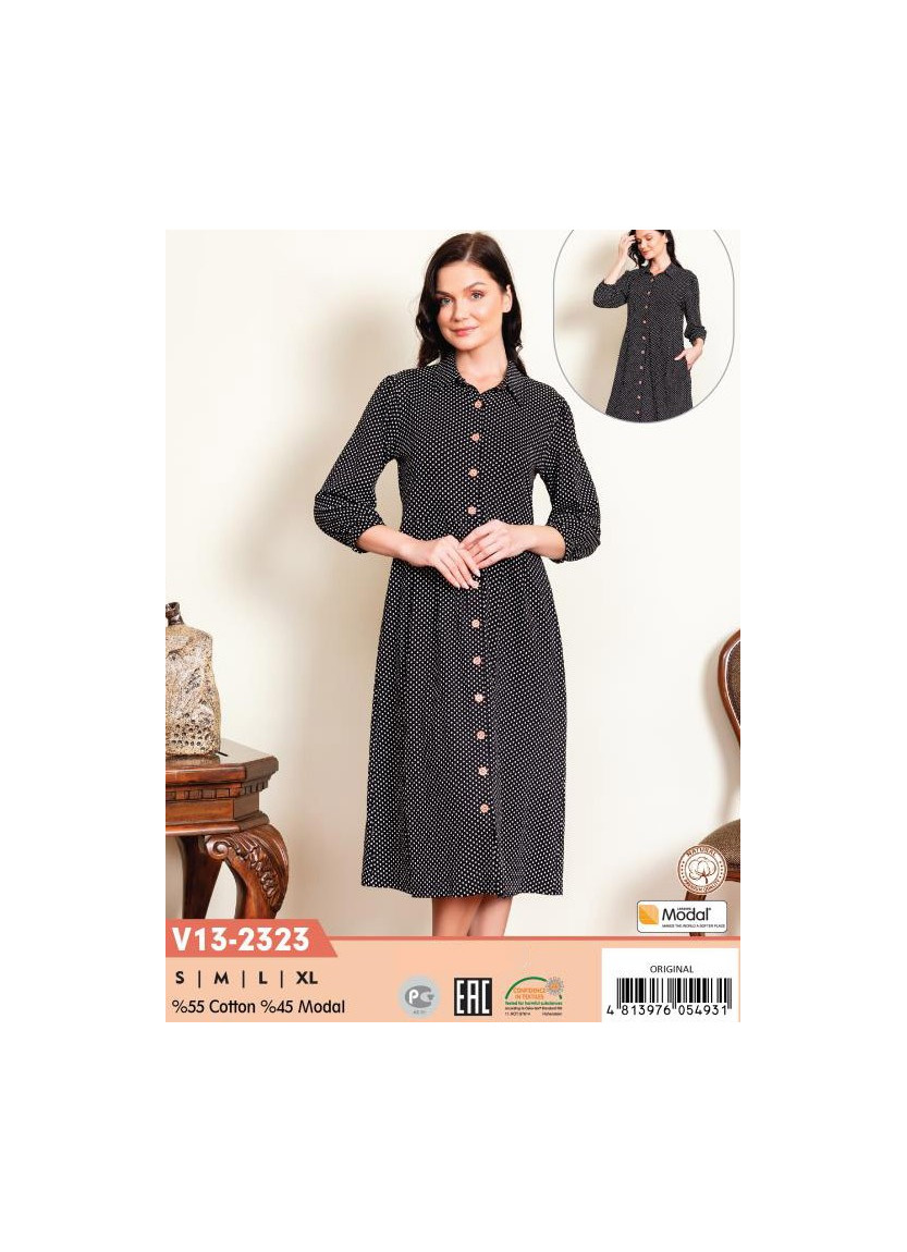 CCNV13-2323_ORI Modal Women's Robe (S+M+L+XL) — Istanbul wholesale supplier