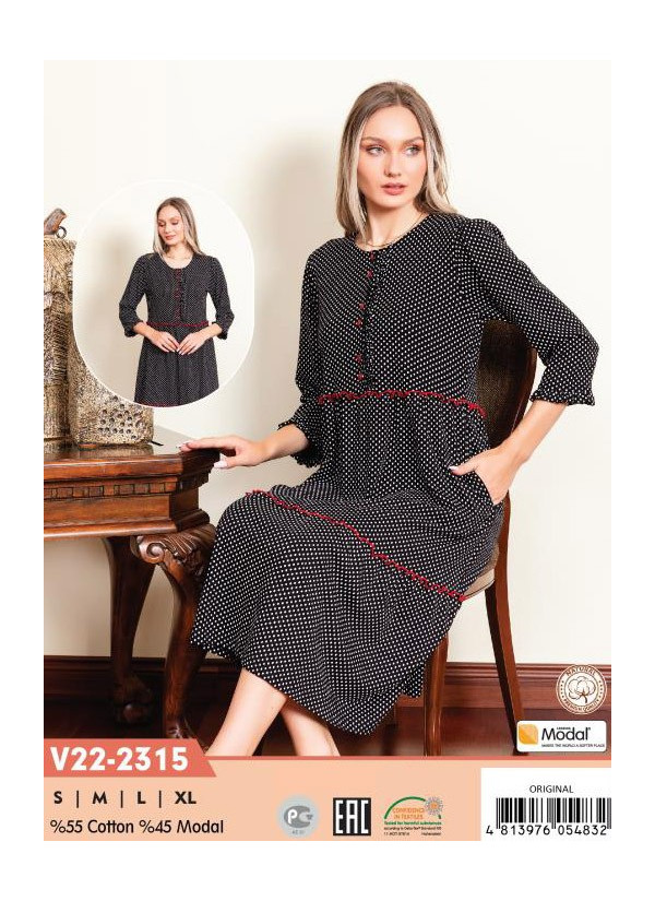 CCNV22-2315_ORI Modal Dress (S+M+L+XL) — Istanbul wholesale supplier
