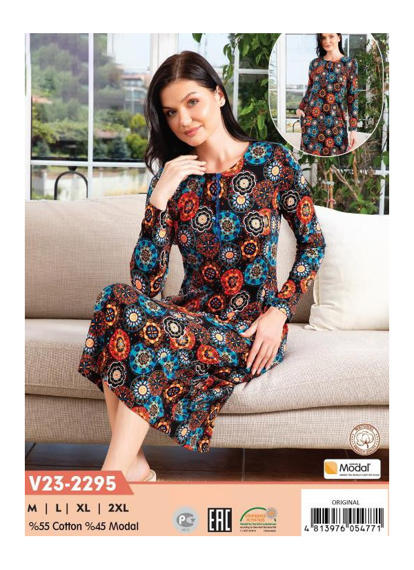 CCNV23-2295_ORI Modal Dress (M+L+XL+2XL) — Turkish factory wholesale