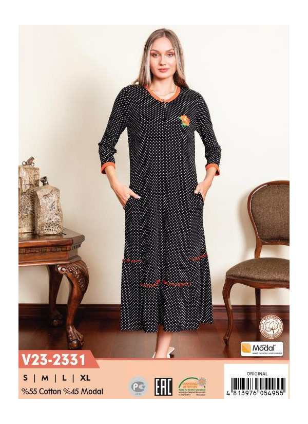 CCNV23-2331_ORI Modal Dress (S+M+L+XL) — Turkey wholesale collection