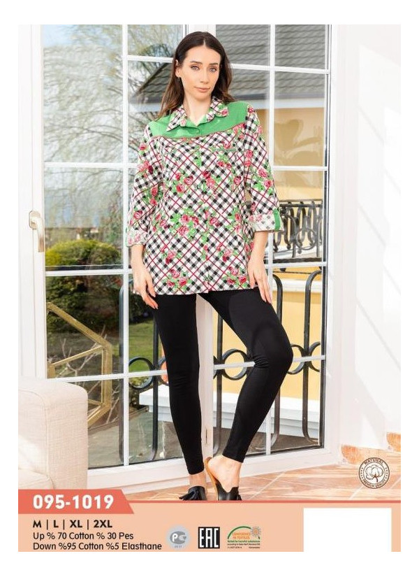CCN095-1019_GRN Leggings (M+L+XL+XXL) — Istanbul wholesale supplier