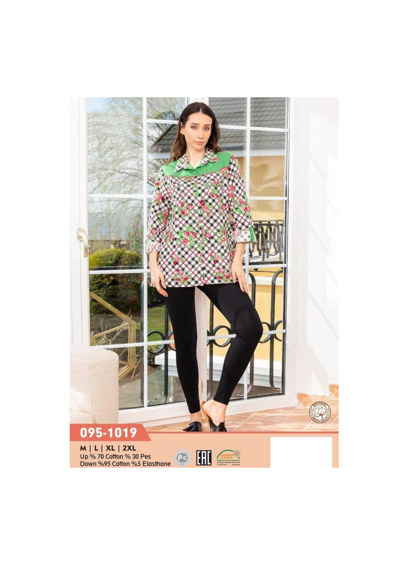 CCN095-1019_GRN Leggings (M+L+XL+XXL) — Istanbul wholesale supplier