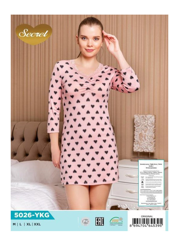 COC.5026.YKG_ORI Nightdress (M+L+XL+XXL) — Istanbul wholesale supplier