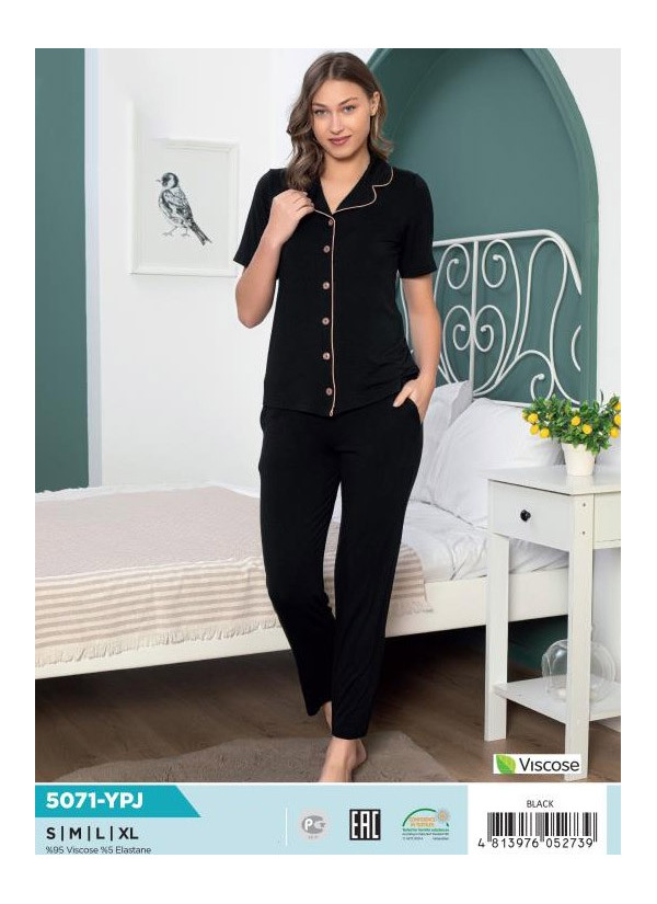 COC.5071.YPJ_BLA Women's Pajama Set (S+M+L+XL) — Turkey wholesale collection