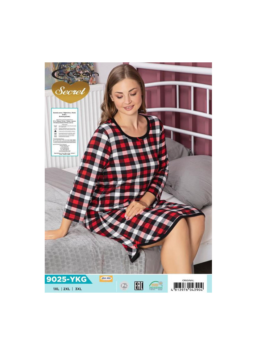 COC.9025.YKG_ORI Nightdress (1XL+2XL+3XL) — Istanbul wholesale supplier