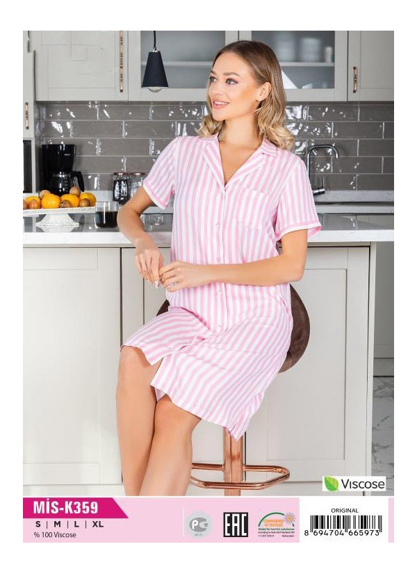 MİS-K359_ORI Viscose Women's Robe (S+M+L+XL) — Istanbul wholesale supplier