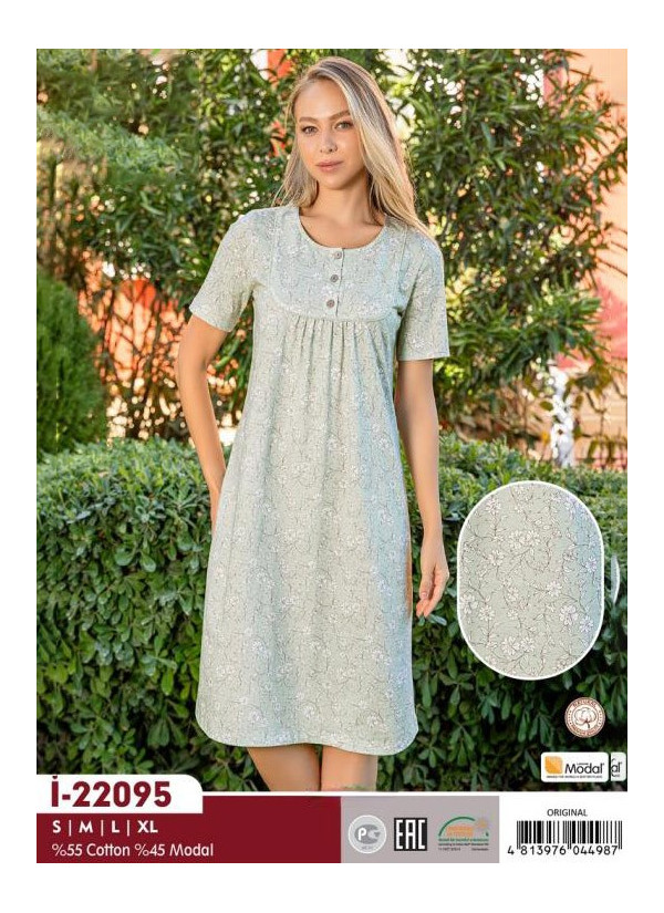 SAB.İ22095_ORI Modal Nightdress (S+M+L+XL) — wholesale for boutiques