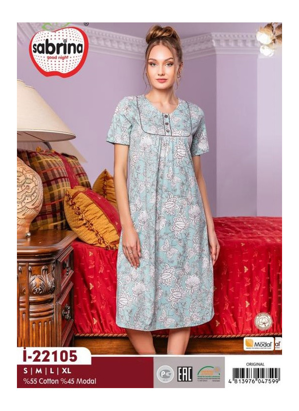 SAB.İ22105_ORI Modal Nightdress (S+M+L+XL) — Turkey wholesale collection